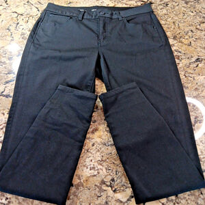 Size 12 X 29 Denver Hayes Stretch Mid Rise Black Womens Jeans Very Good Cond.